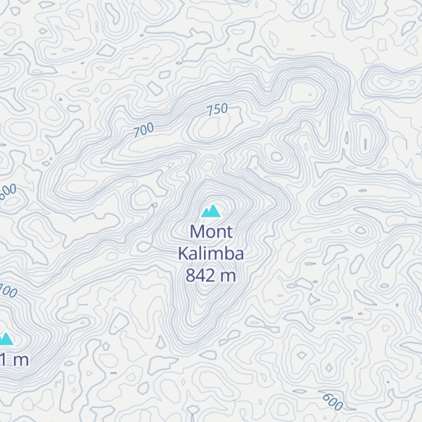 Map of Mont Kalimba