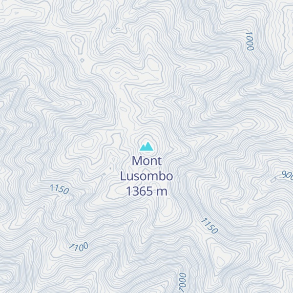 Map of Mont Lusombo
