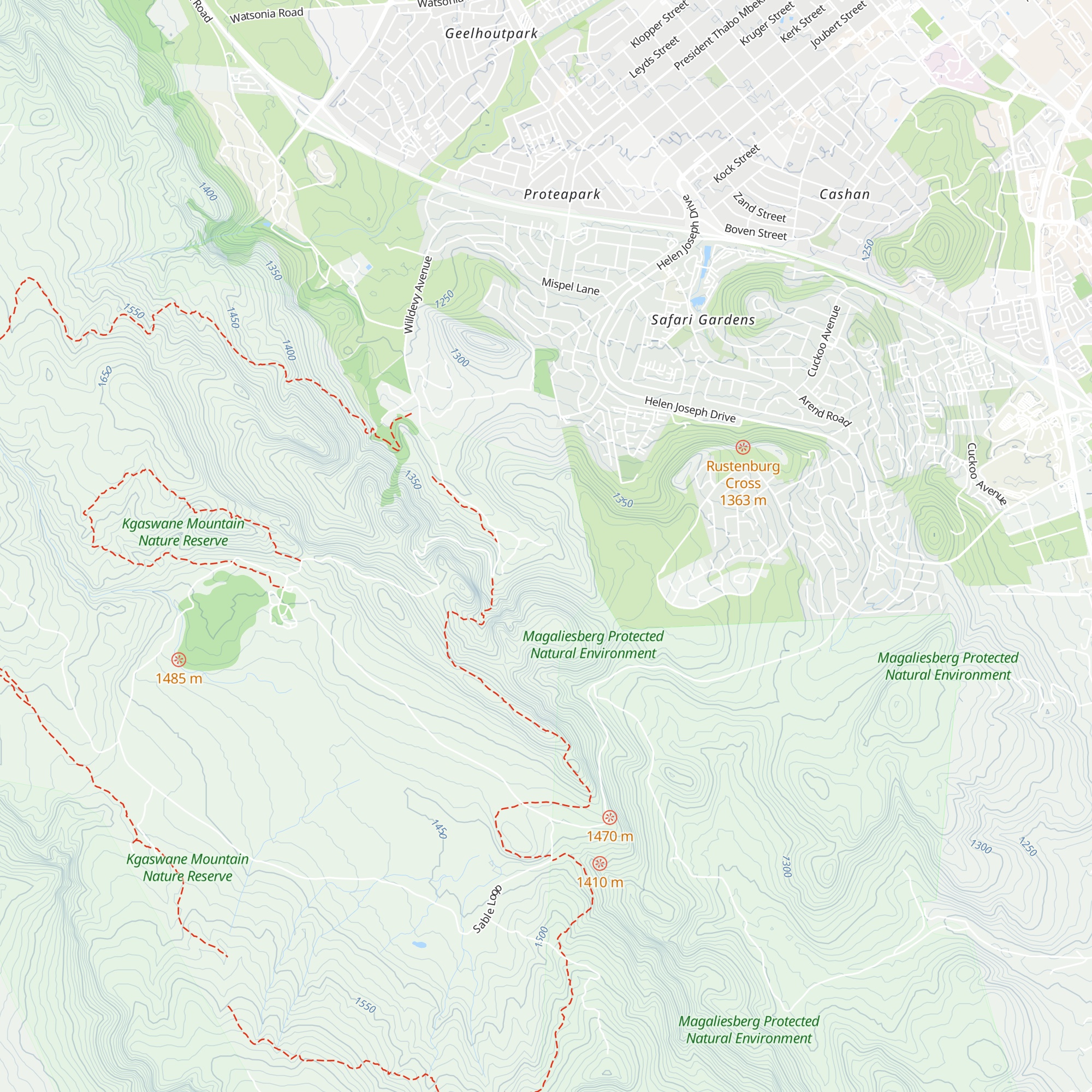 Explorer Hut map
