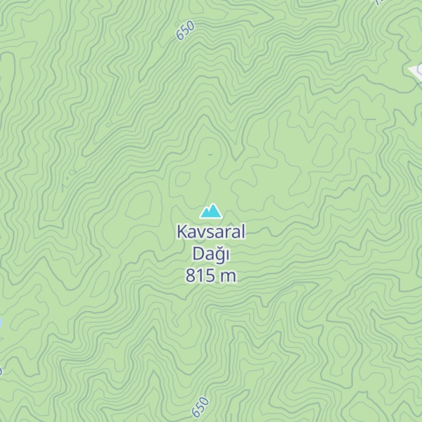 Map of Kavsaral Dağı
