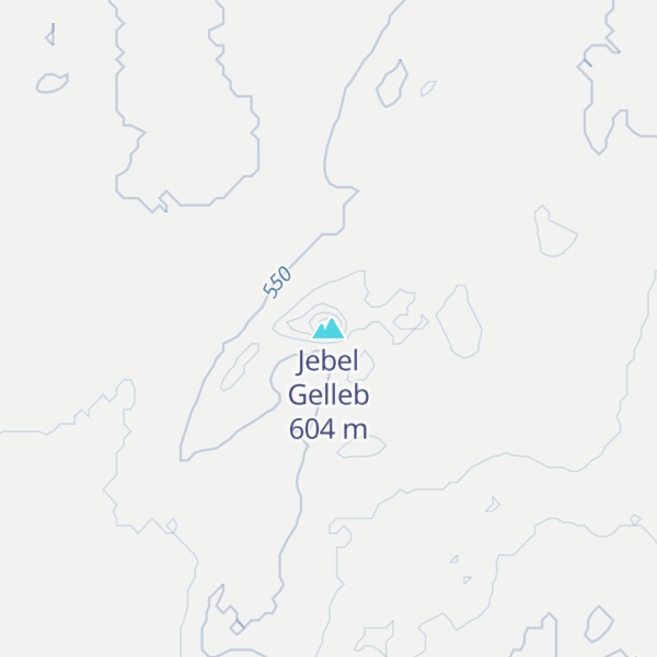 Map of Jebel Gelleb