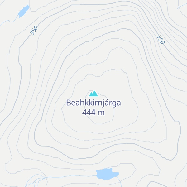Map of Beahkkirnjárga