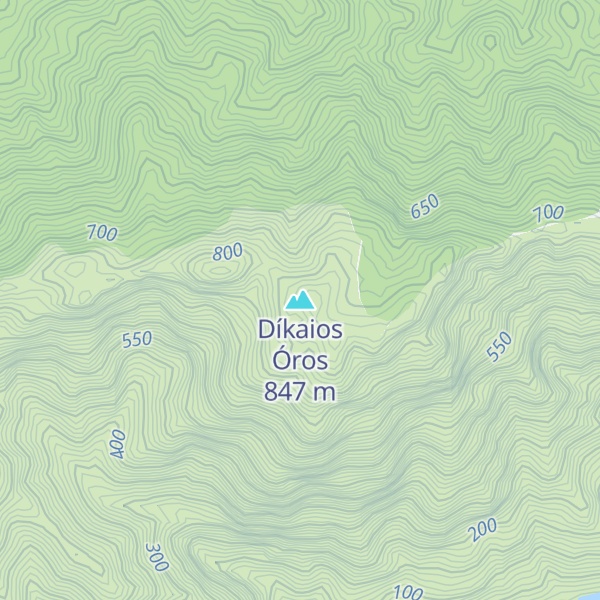 Map of Díkaios Óros