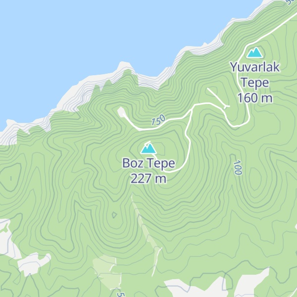 Map of Boz Tepe
