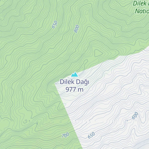 Map of Dilek Dağı