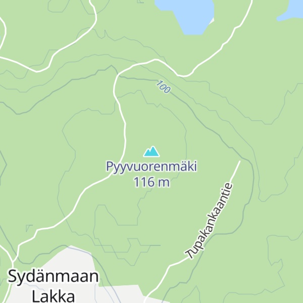 Map of Pyyvuorenmäki
