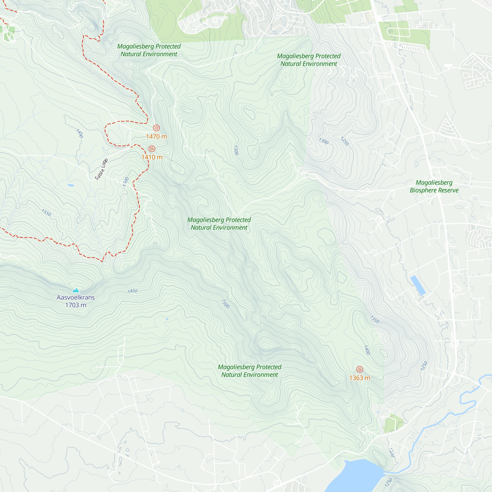 Avon More Hut map
