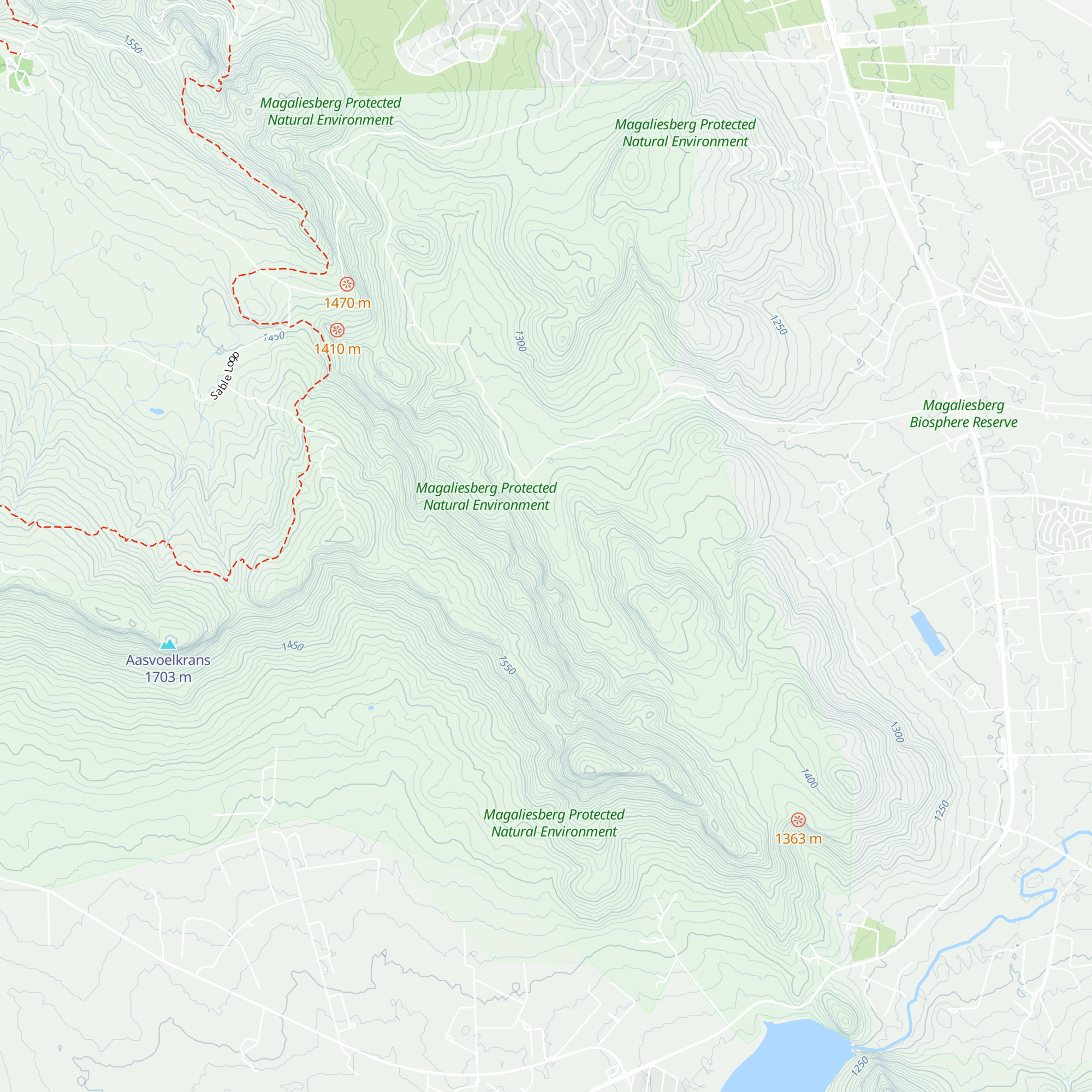 Avon More Hut map