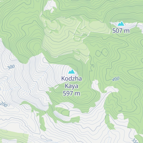 Map of Kodzha Kaya