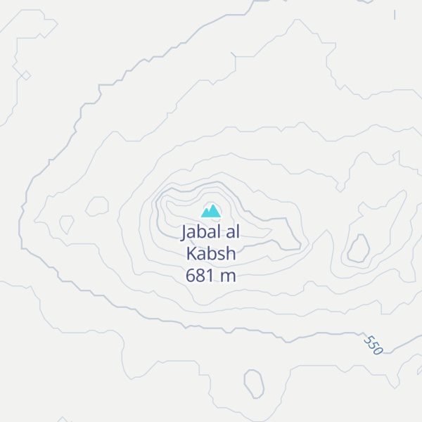 Map of Jabal al Kabsh