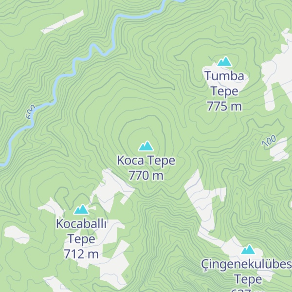 Map of Koca Tepe