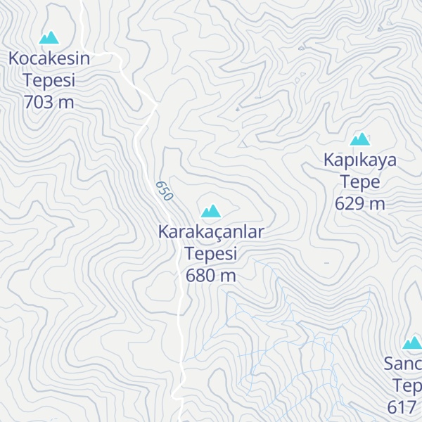 Map of Karakaçanlar Tepesi