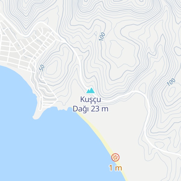 Map of Kuşçu Dağı