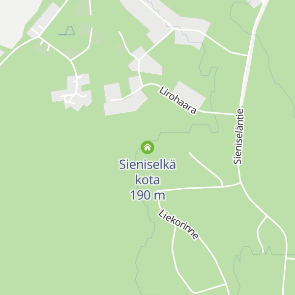 Map of Sieniselkä kota