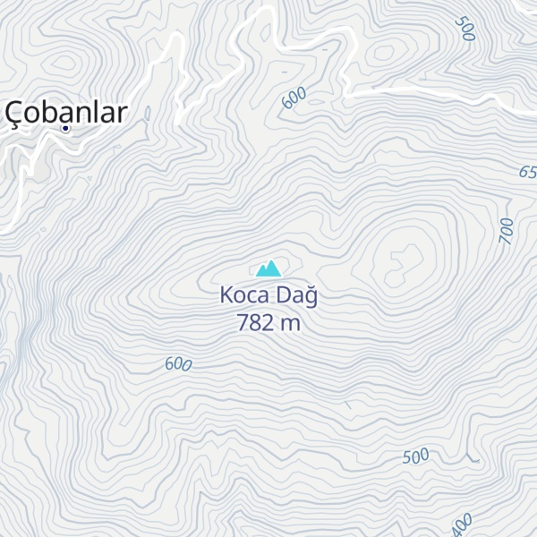 Map of Koca Dağ