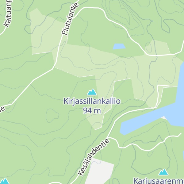 Map of Kirjassillankallio