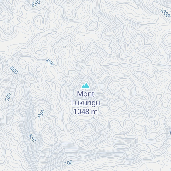 Map of Mont Lukungu