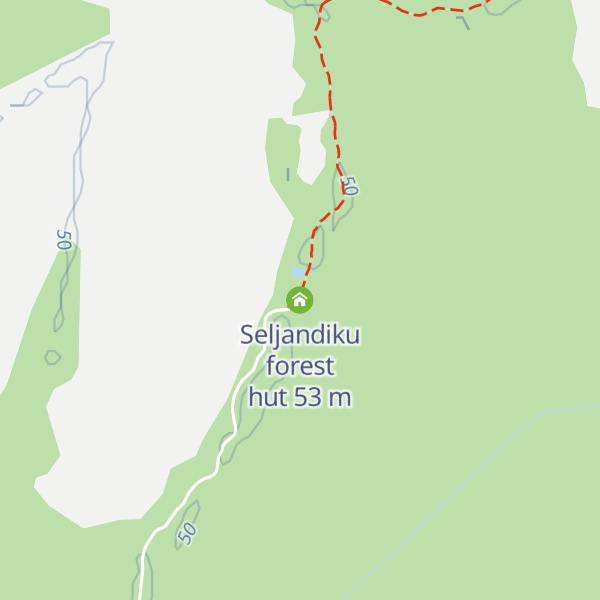 Map of Seljandiku forest hut