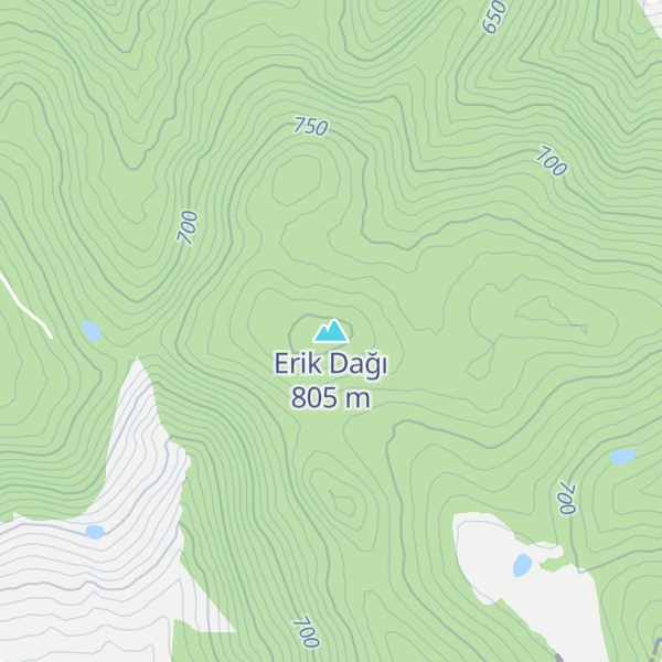 Map of Erik Dağı