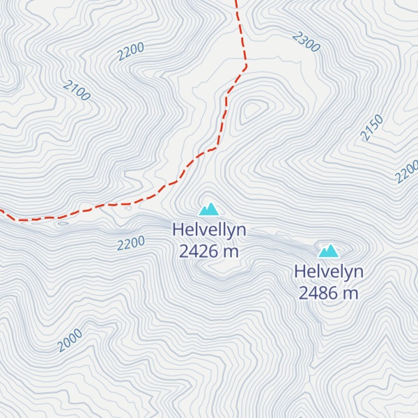 Map of Helvellyn