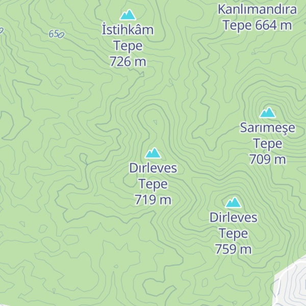 Map of Dırleves Tepe
