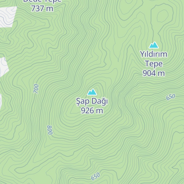 Map of Şap Dağı