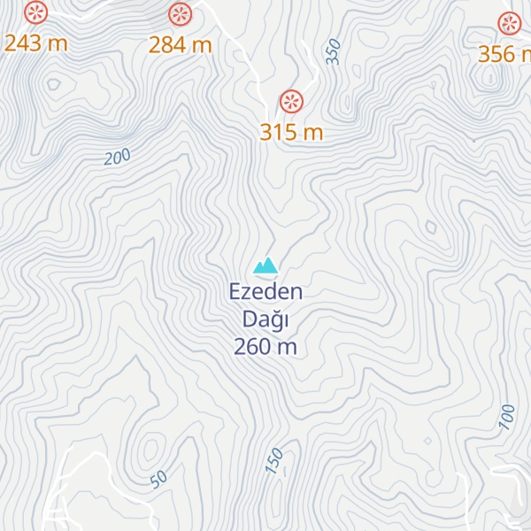 Map of Ezeden Dağı