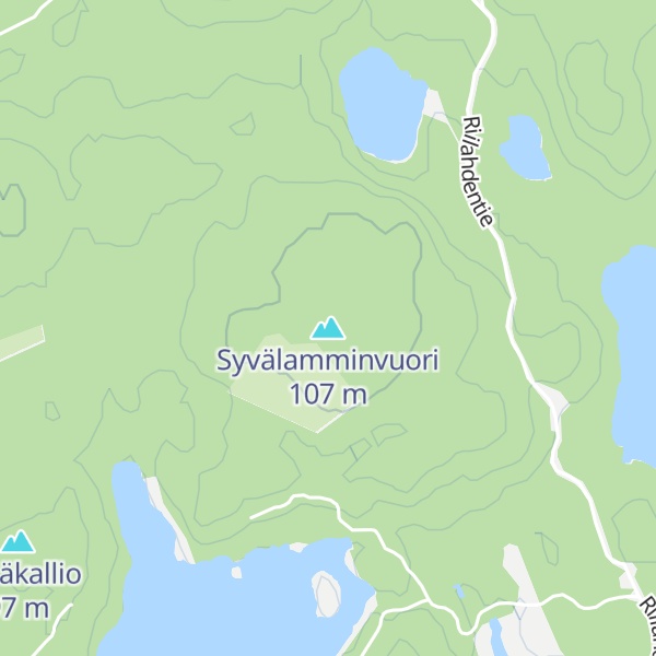 Map of Syvälamminvuori