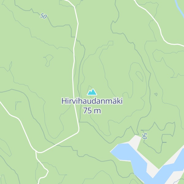 Map of Hirvihaudanmäki