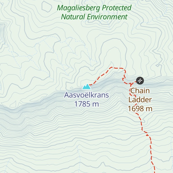 Map of Aasvoëlkrans