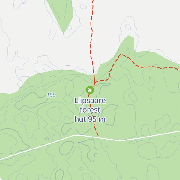 Map of Liipsaare forest hut