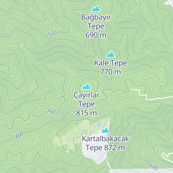 Map of Çayırlar Tepe
