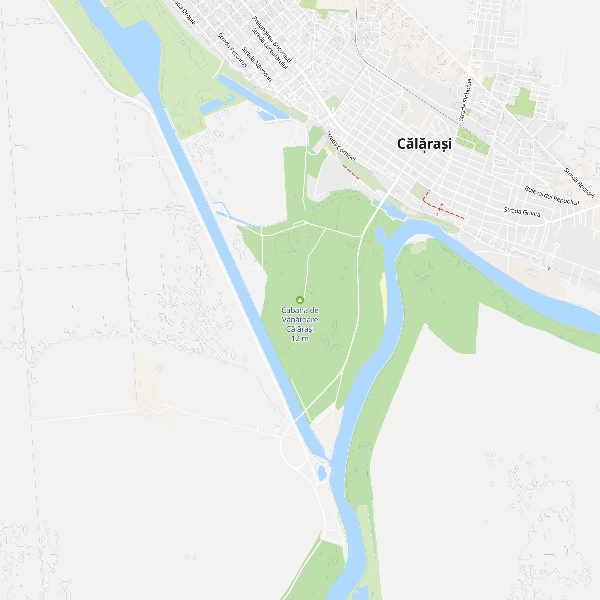 Cabana de Vânătoare Călărași map
