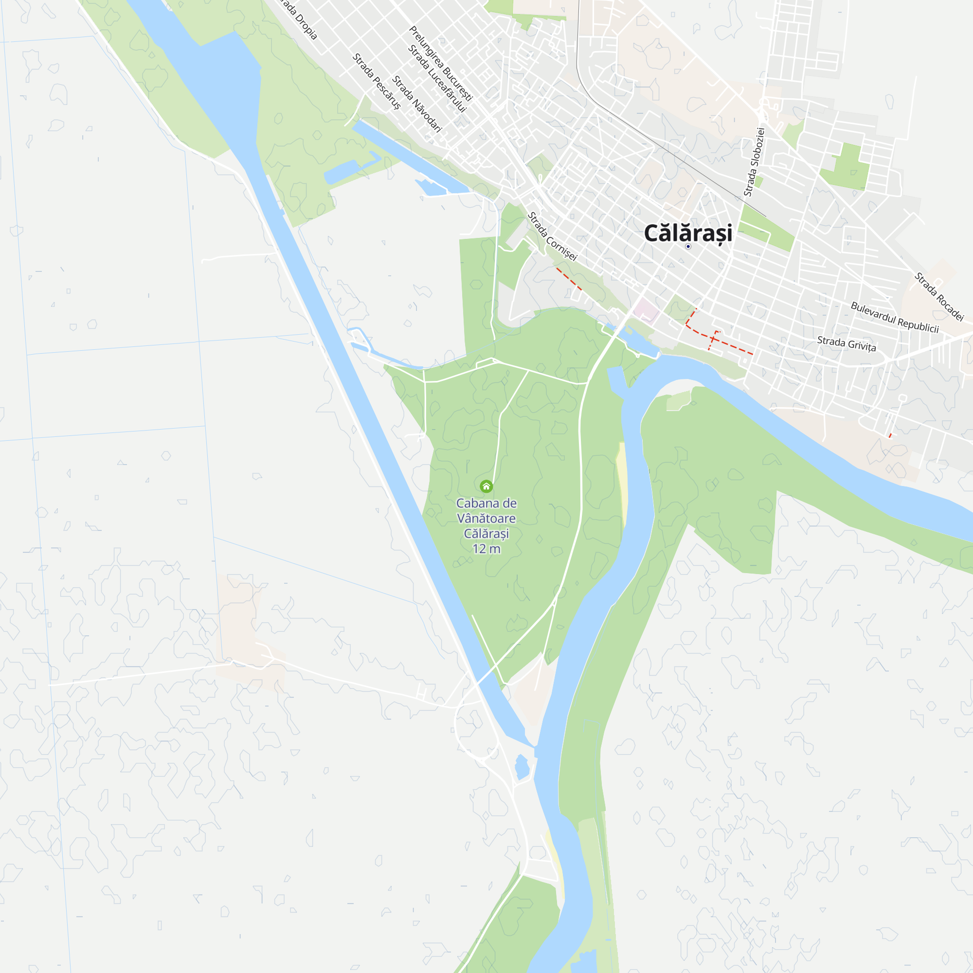Cabana de Vânătoare Călărași map