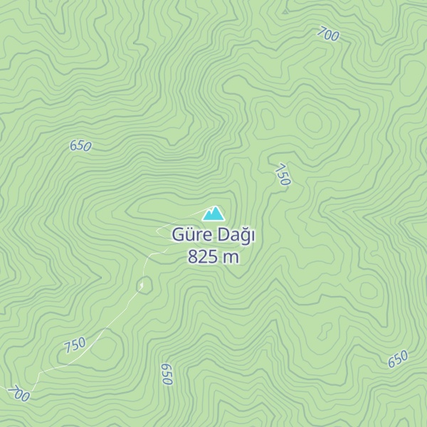 Map of Güre Dağı