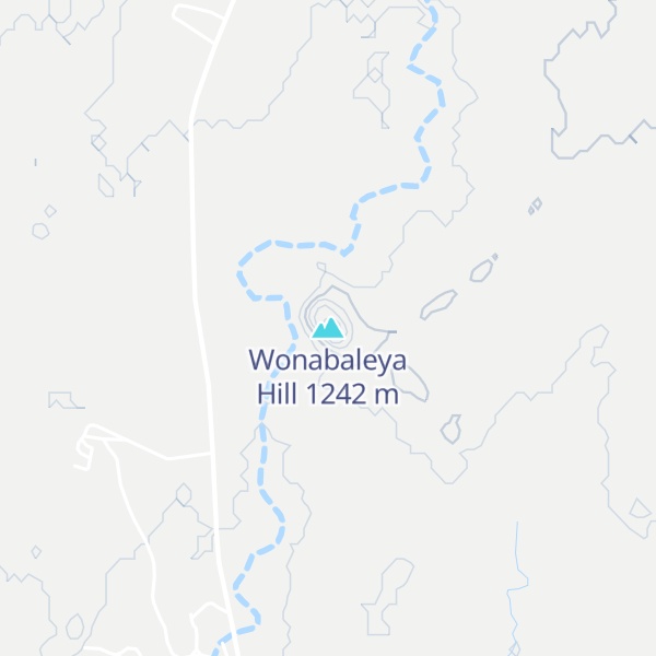 Map of Wonabaleya Hill