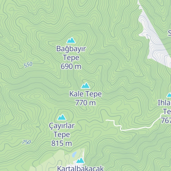 Map of Kale Tepe