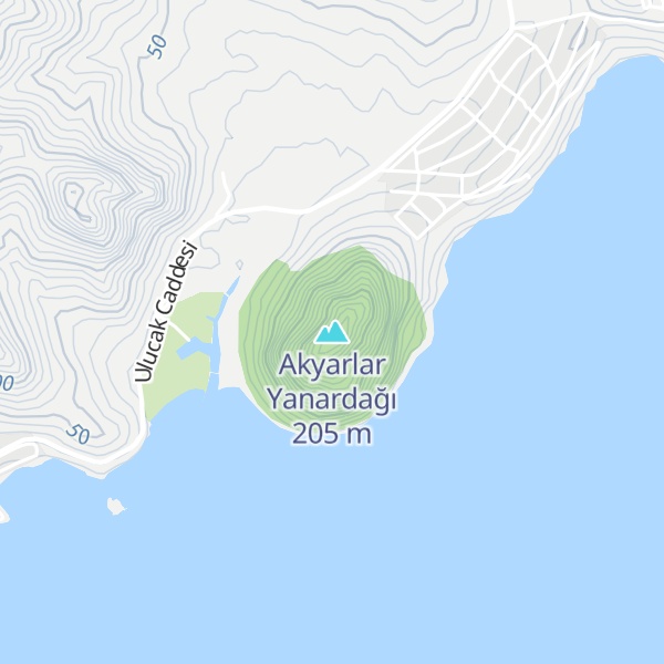 Map of Akyarlar Yanardağı