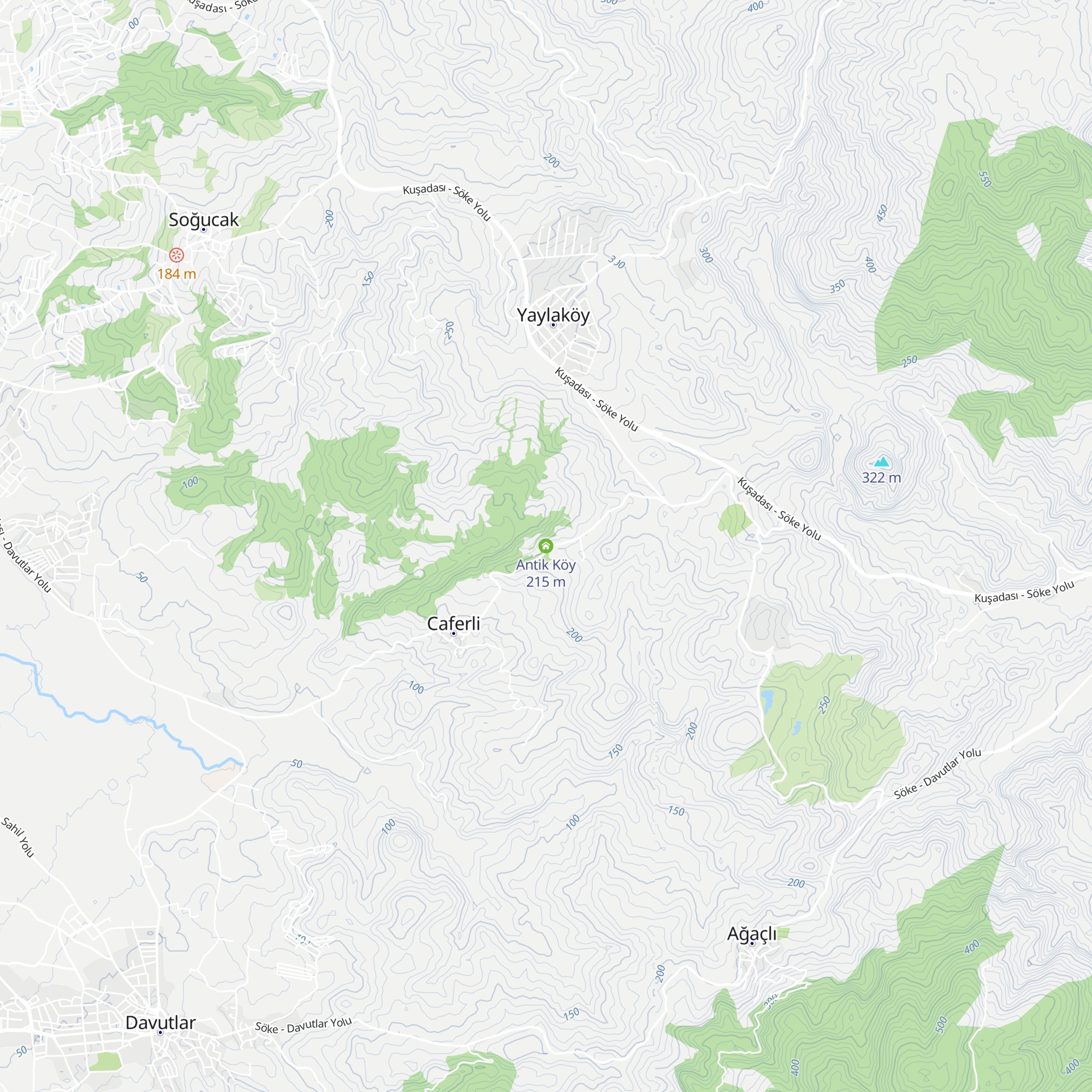 Antik Köy map