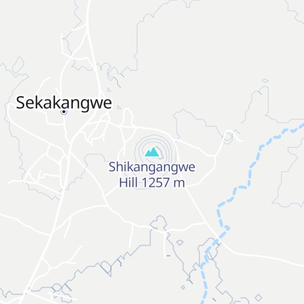 Map of Shikangangwe Hill