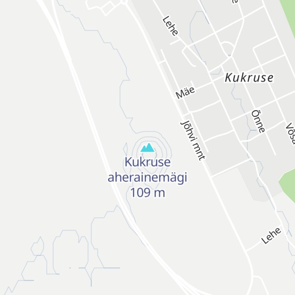 Map of Kukruse aherainemägi