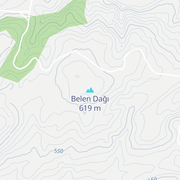 Map of Belen Dağı