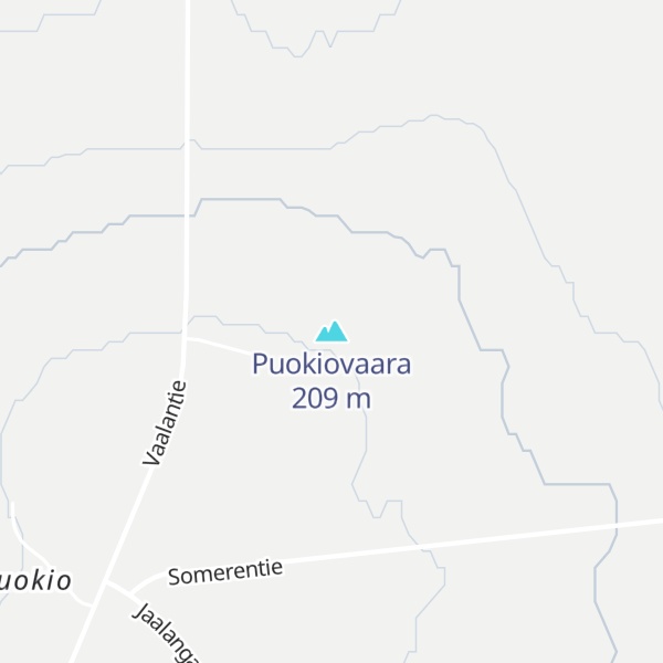 Map of Puokiovaara