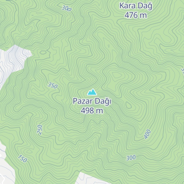 Map of Pazar Dağı