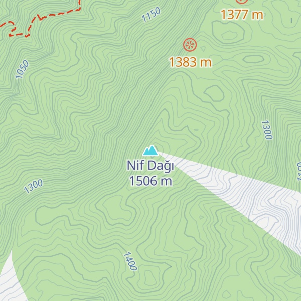 Map of Nif Dağı