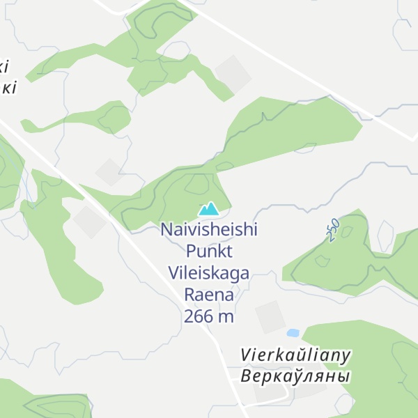 Map of Naivisheishi Punkt Vileiskaga Raena