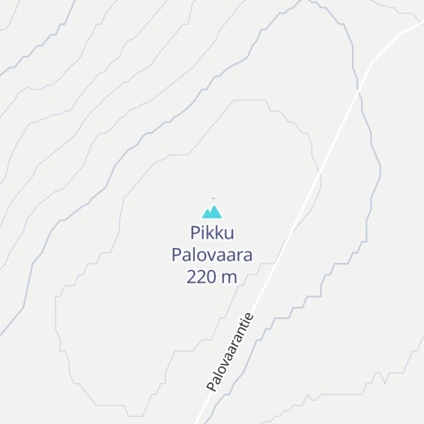 Map of Pikku Palovaara