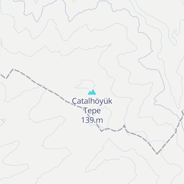 Map of Çatalhöyük Tepe