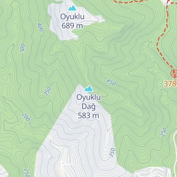 Map of Oyuklu Dağ