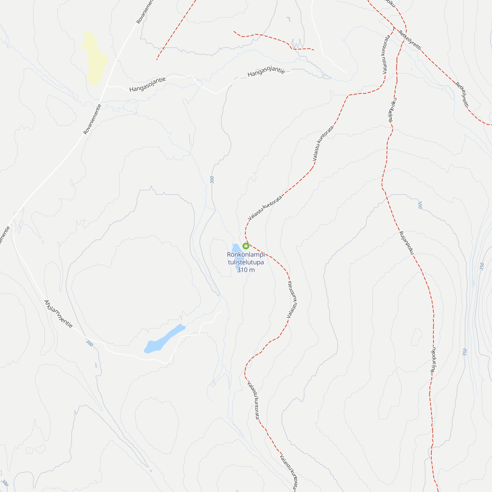 Rönkönlampi tulistelutupa map
